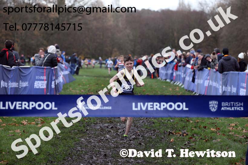 Boys under-13s 2017 British Athletics Liverpool Cross Challenge, Sefton Park, Liverpool. Photo:  David T. Hewitson/Sports for All Pics